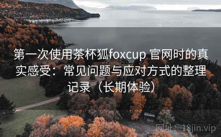 第一次使用茶杯狐foxcup 官网时的真实感受：常见问题与应对方式的整理记录（长期体验）