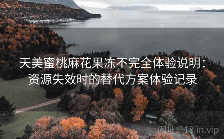 天美蜜桃麻花果冻不完全体验说明：资源失效时的替代方案体验记录