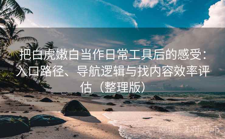 把白虎嫩白当作日常工具后的感受：入口路径、导航逻辑与找内容效率评估（整理版）