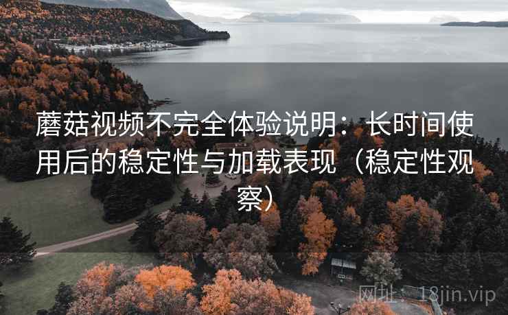 蘑菇视频不完全体验说明：长时间使用后的稳定性与加载表现（稳定性观察）