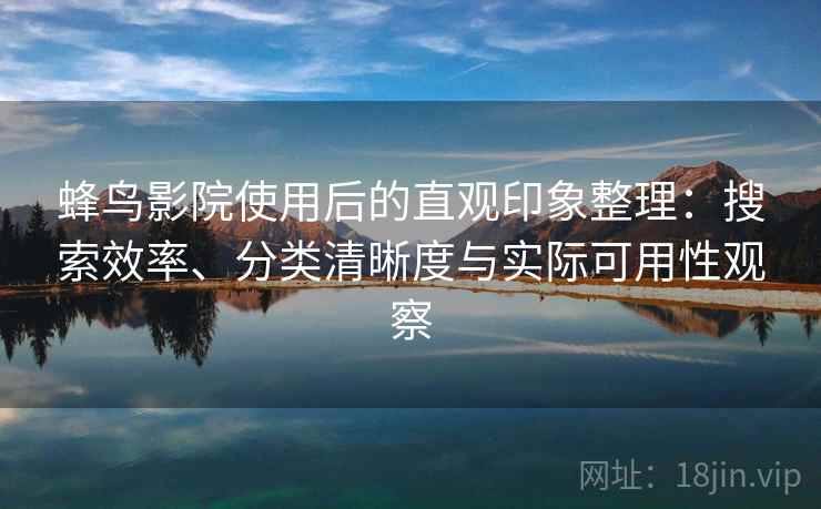 蜂鸟影院使用后的直观印象整理：搜索效率、分类清晰度与实际可用性观察