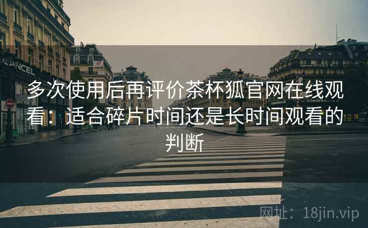 多次使用后再评价茶杯狐官网在线观看：适合碎片时间还是长时间观看的判断