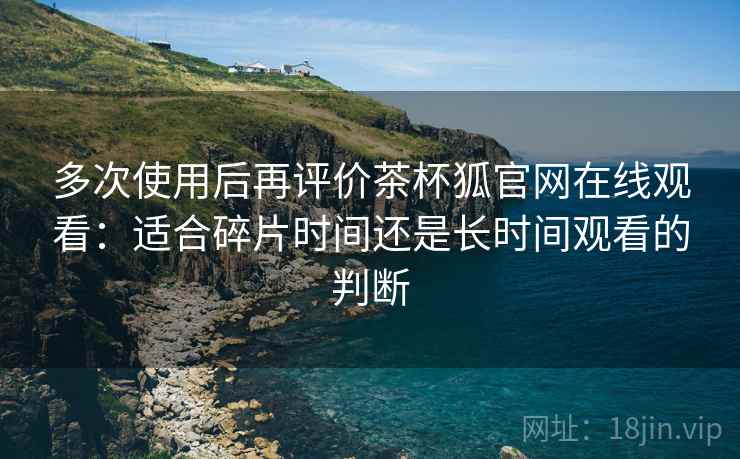 多次使用后再评价茶杯狐官网在线观看：适合碎片时间还是长时间观看的判断