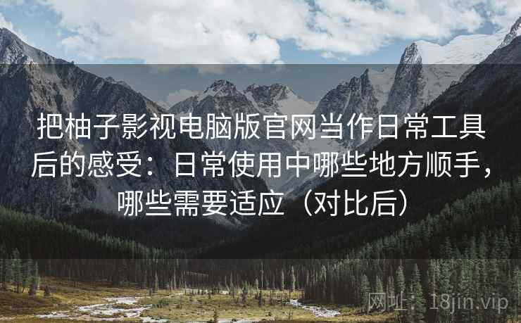 把柚子影视电脑版官网当作日常工具后的感受：日常使用中哪些地方顺手，哪些需要适应（对比后）