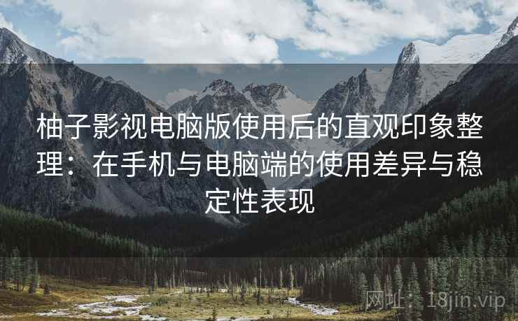 柚子影视电脑版使用后的直观印象整理：在手机与电脑端的使用差异与稳定性表现