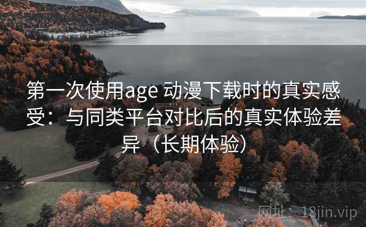 第一次使用age 动漫下载时的真实感受：与同类平台对比后的真实体验差异（长期体验）