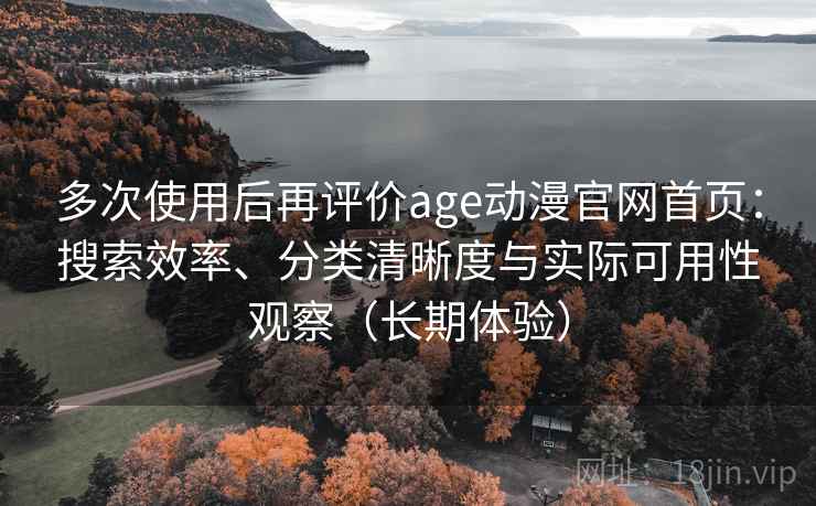 多次使用后再评价age动漫官网首页：搜索效率、分类清晰度与实际可用性观察（长期体验）